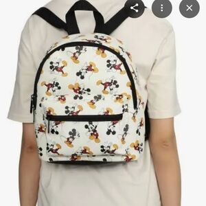 Disney Mickey Mouse Cream and Black Backpack